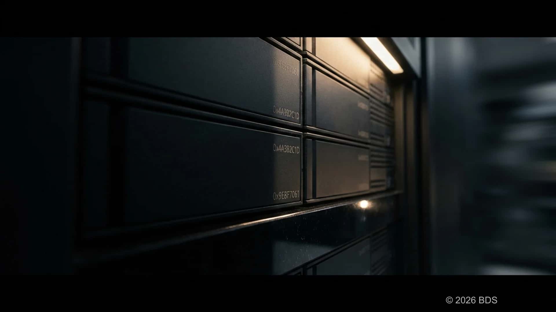 Réseau blockchain distribué montrant des nœuds interconnectés avec des blocs cryptographiques formant une chaîne sécurisée.