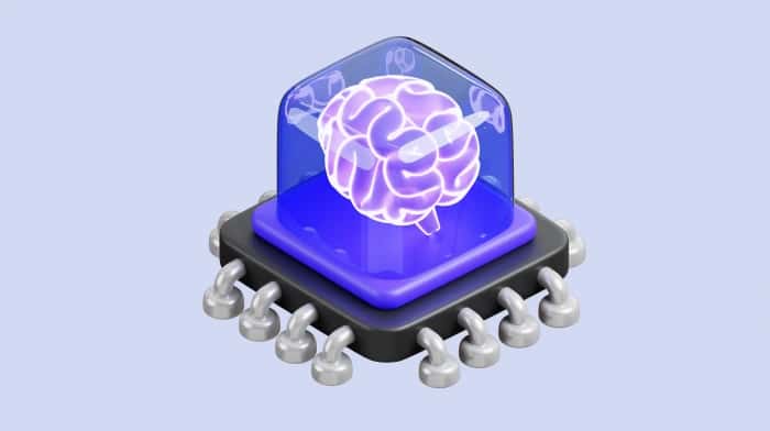 Архитектура платформы управления знаниями на базе искусственного интеллекта, демонстрирующая микросервисы, обработку естественного языка и распределенные системы данных