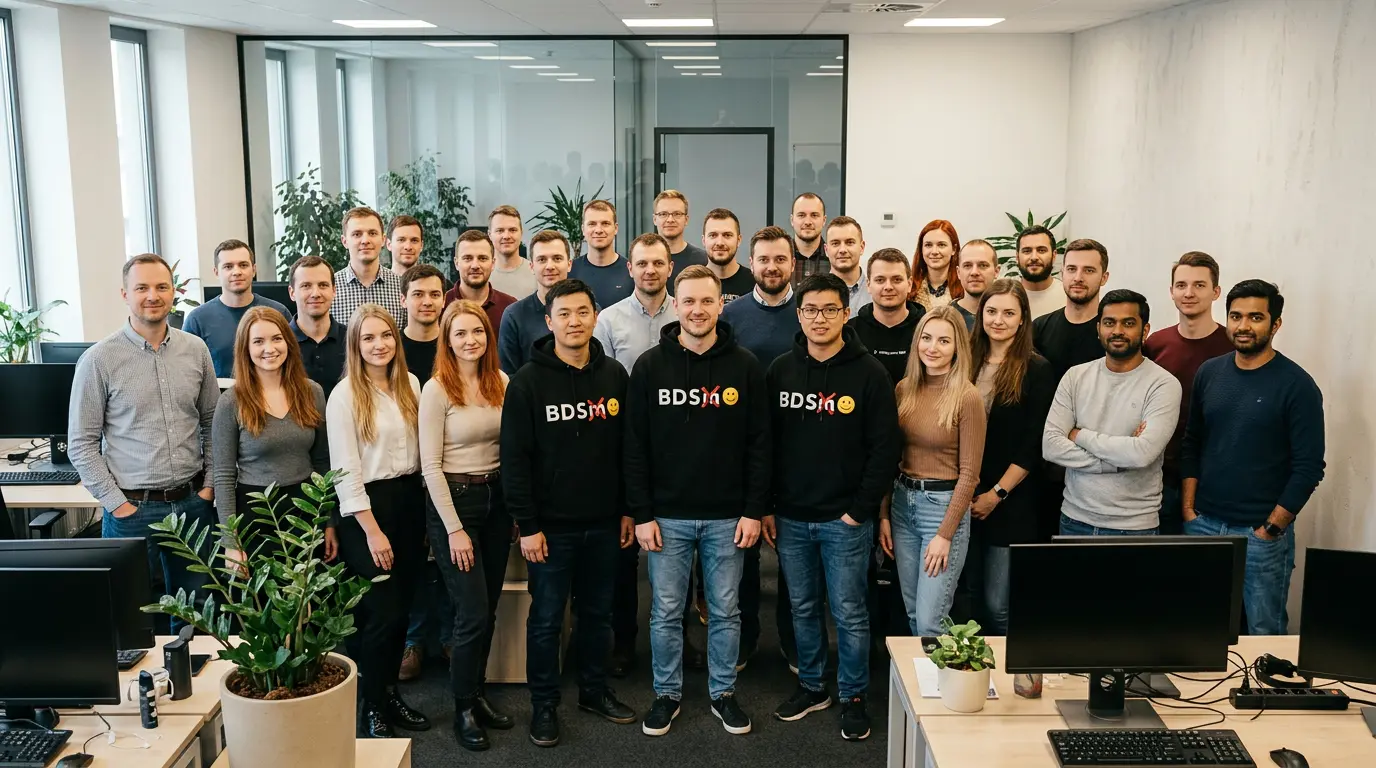 BDS blockchain development team working on enterprise Web3 solutions