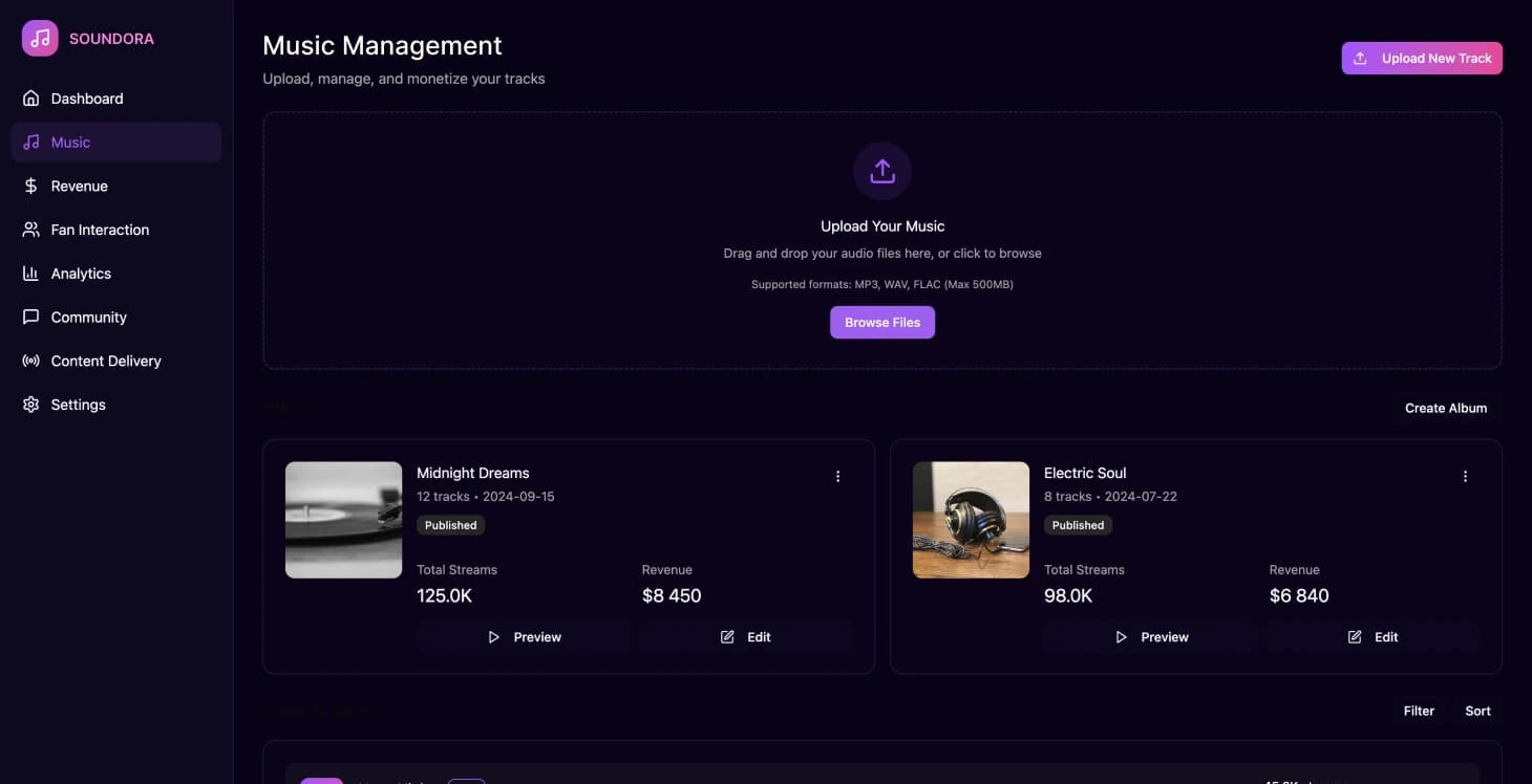 Plataforma musical independiente: transformando los ingresos de los creadores y la participación de los fans - Image 2