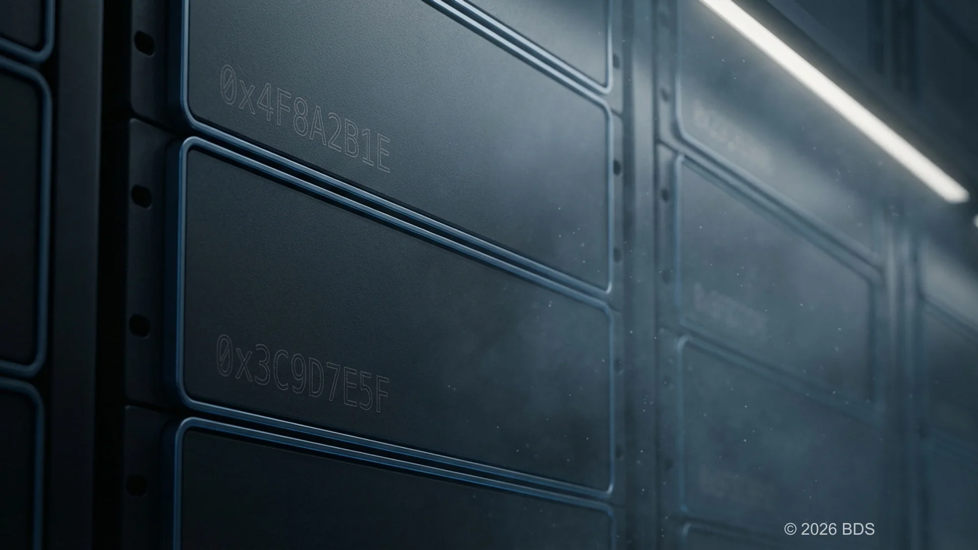 Professionisti del mondo degli affari che esaminano proposte di sviluppo blockchain e specifiche tecniche su schermi digitali