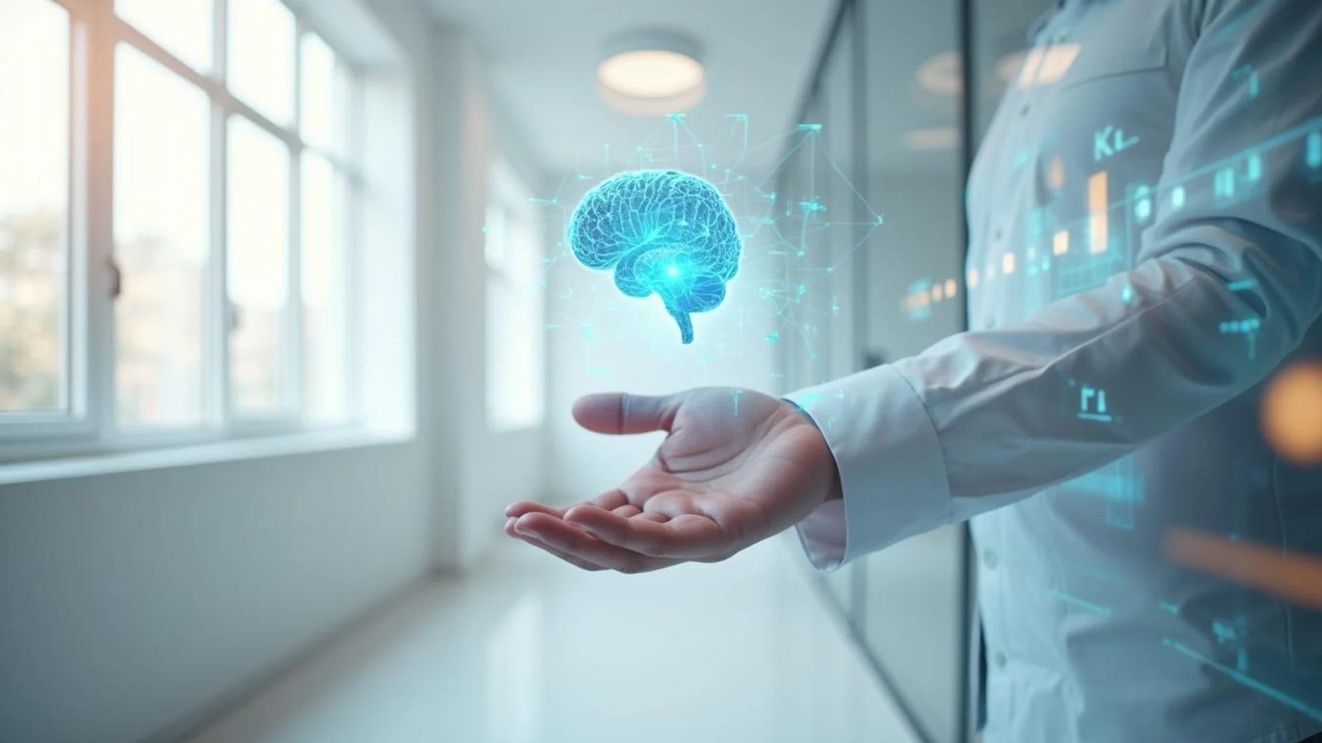 Blockchain and AI integration architecture showing decentralized networks connecting with neural network systems