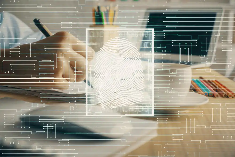 Blockchain-based digital evidence management system showing secure chain of custody documentation