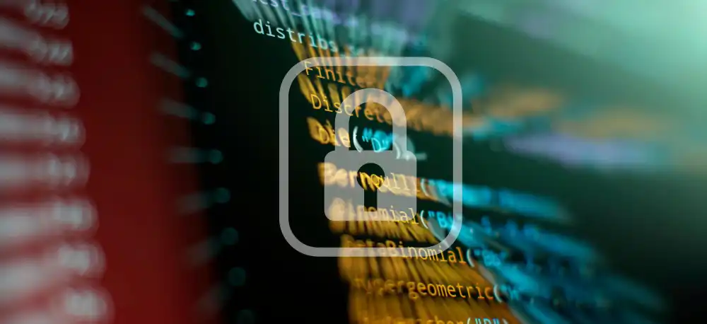 Blockchain network with privacy protection layers showing data encryption and compliance frameworks