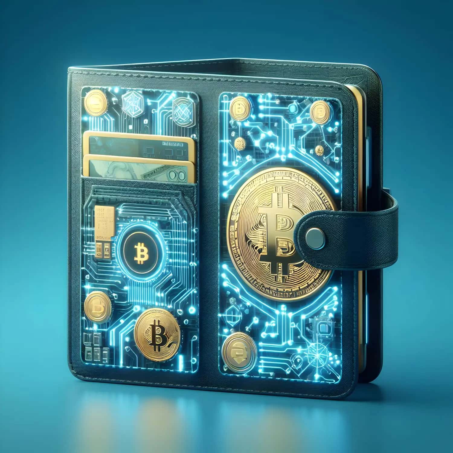 Modern blockchain wallet architecture showing MPC security, Web3 integration, and cross-chain functionality