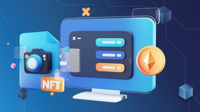 Интерфейс торговой площадки NFT с белой этикеткой, где есть настраиваемые элементы брендинга и удобный дизайн