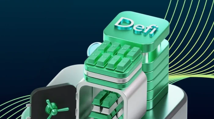 The DeFi blockchain network demonstrates lower transaction costs and peer-to-peer financial connections.