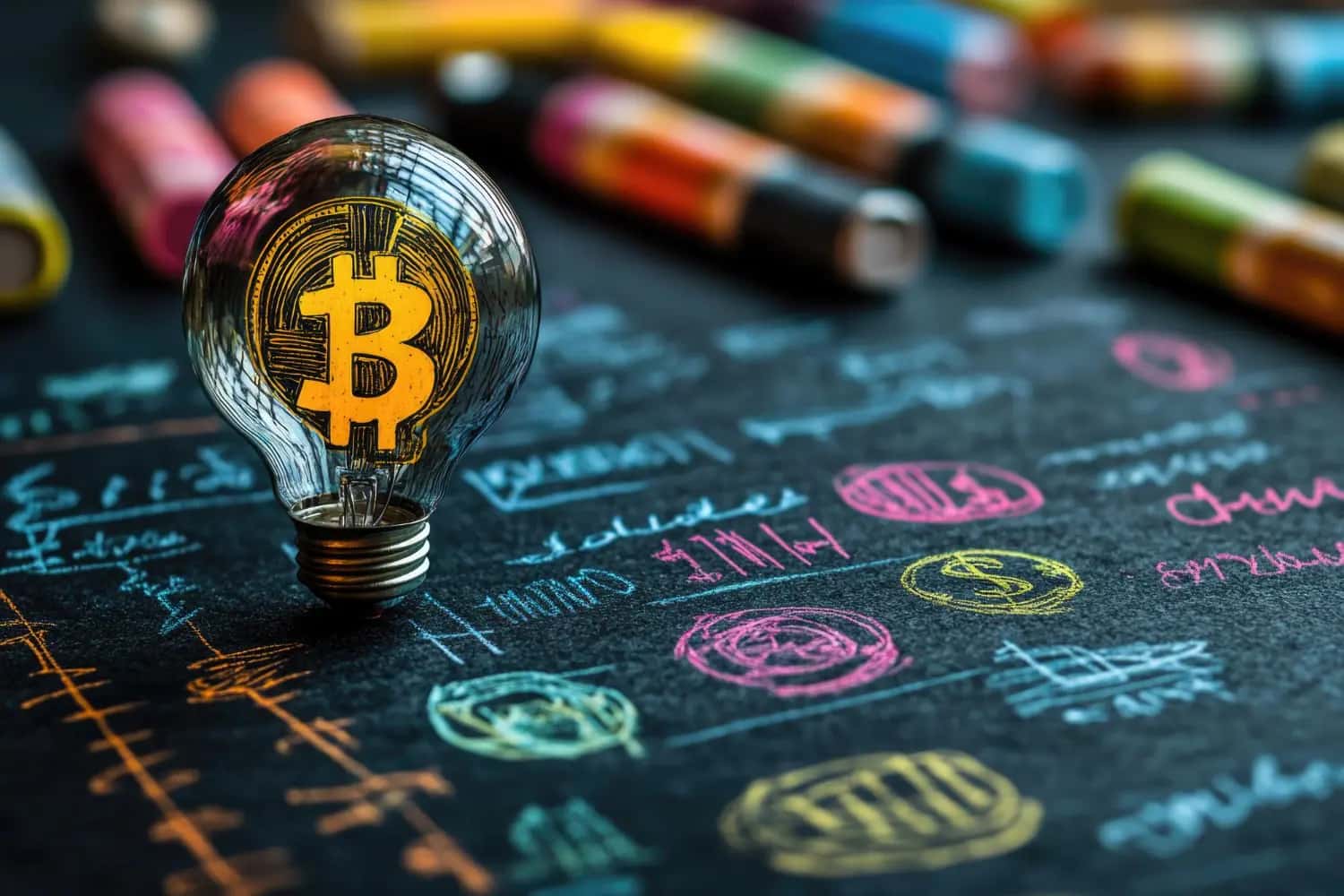 Tecnologia de blockchain de criptomoeda digital com nós interligados e redes de transações seguras