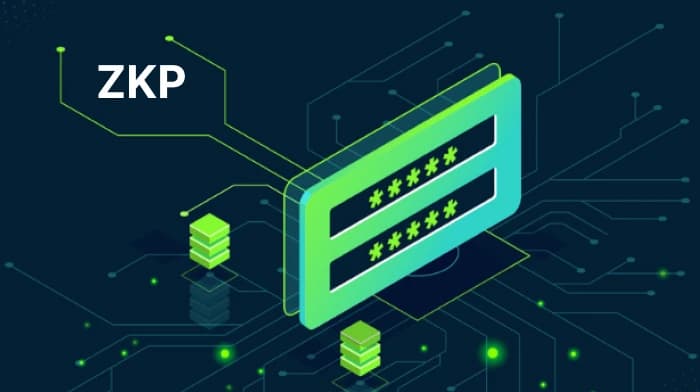 Zero knowledge proof cryptographic verification process showing secure data validation without disclosure