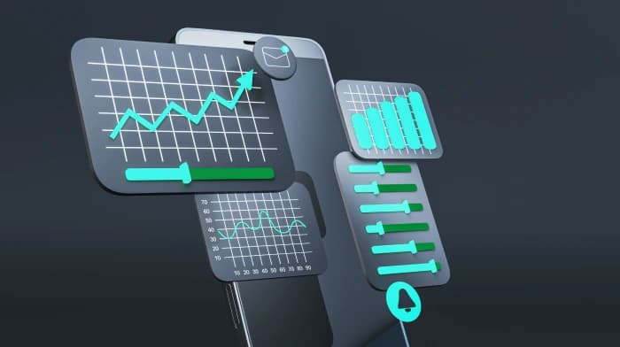 Interfaz moderna de la plataforma financiera blockchain que muestra una integración perfecta entre la banca tradicional y los protocolos DeFi